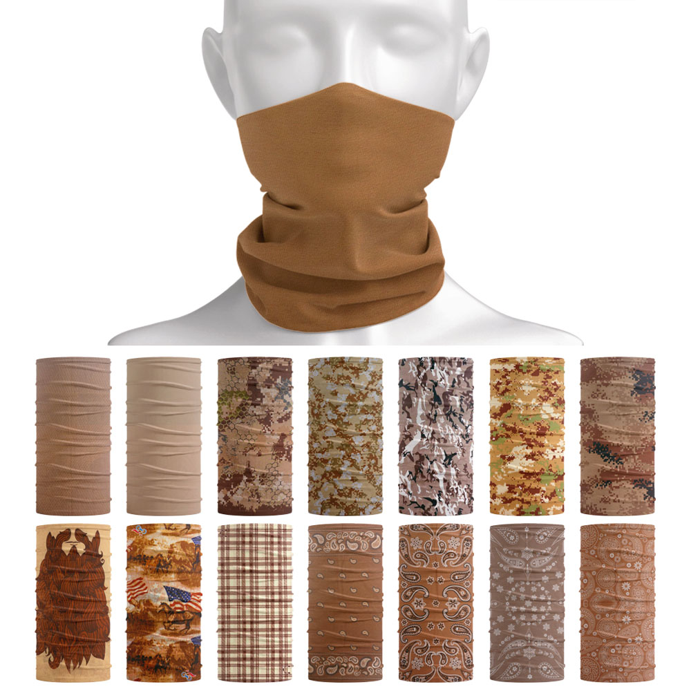 Running Gear Youtube - Brown Seamless Bandanas Mocha Mousse Cycling