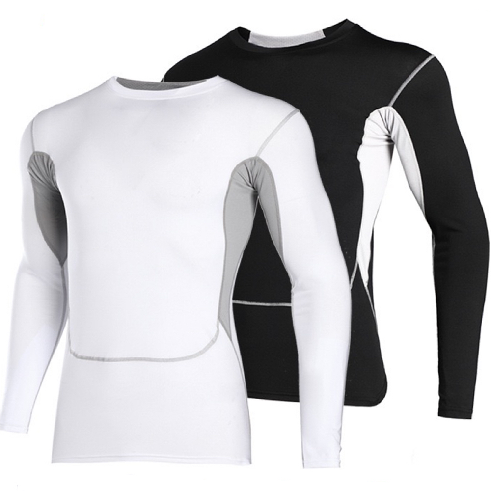Running Gear For Winter - Men's Thermal Compression Shirts Long Sleeve