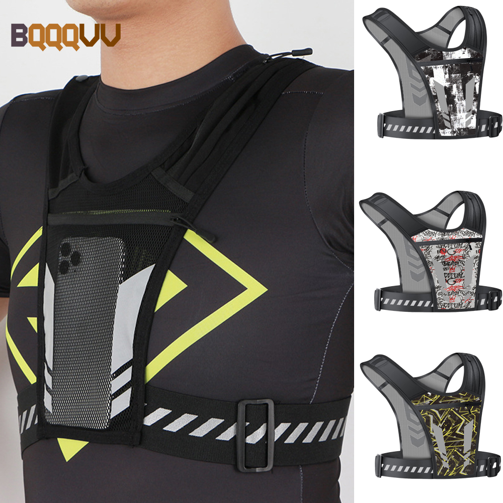 Running Gear Marathon - Reflective Running Vest with Phone Holder