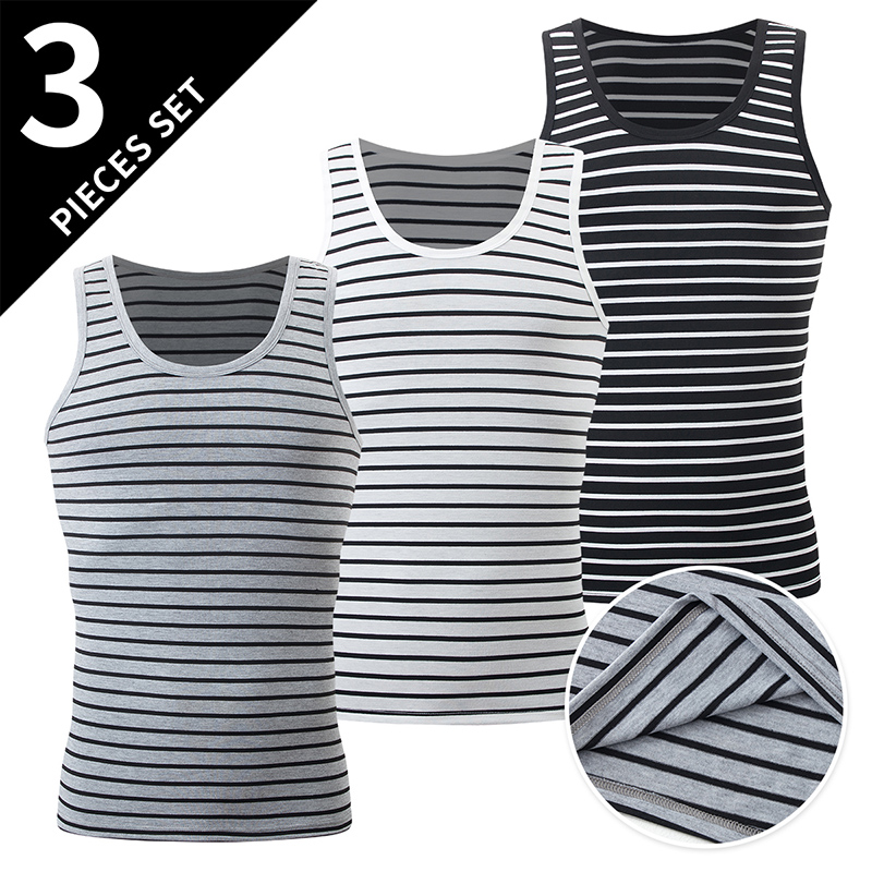 3-piece Men's Vest Youth Strip - Running Gear Youth incelemesi ve fiyatı