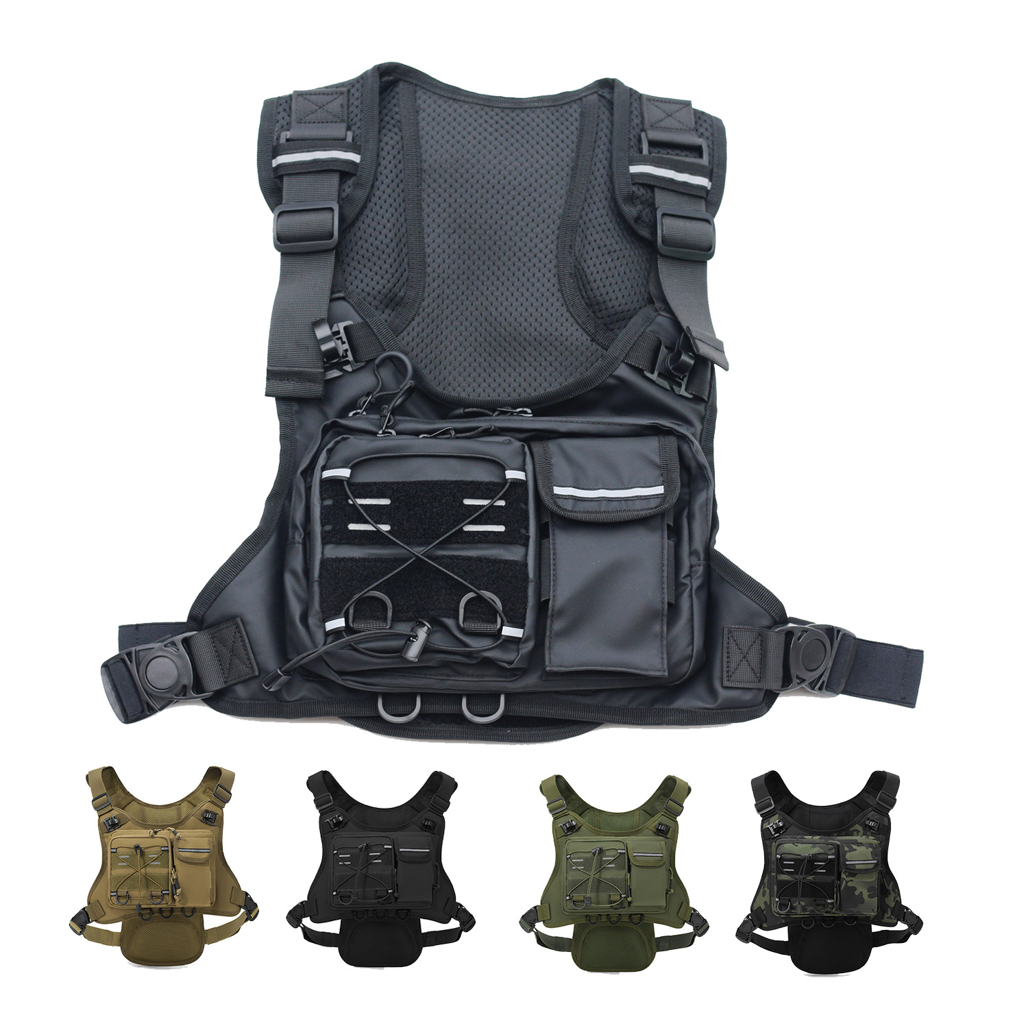 Tactical Vest Chest Bag Lightw - Reflective Running Gear Vest incelemesi ve fiyatı