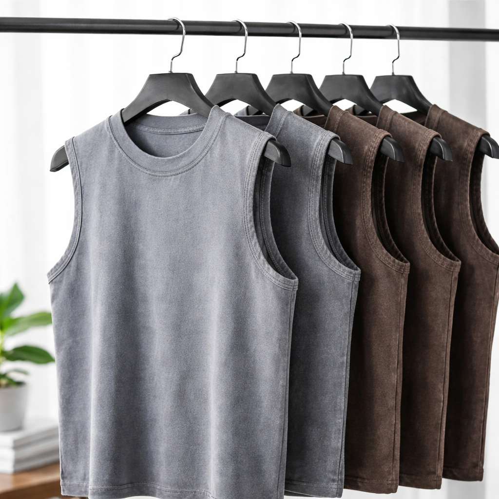 240G Cotton Men Washed Tank To - Running Gear Youth incelemesi ve fiyatı