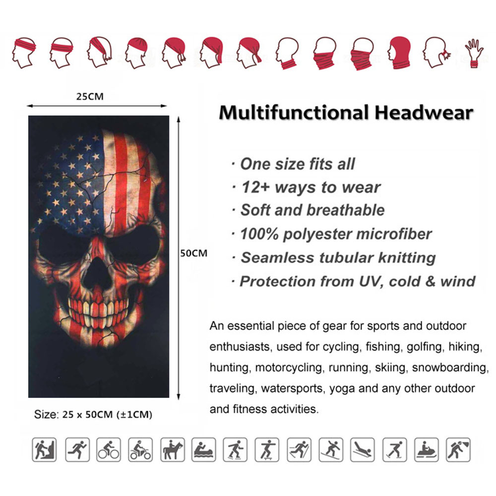 USA Flag Skull Bandana Breatha - Running Gear Youtube incelemesi ve fiyatı