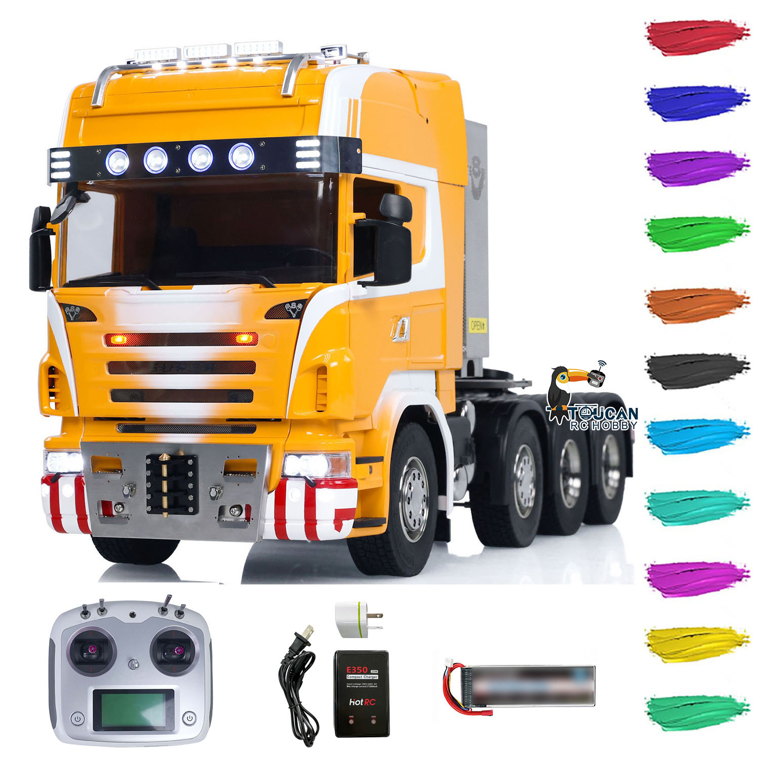 Toy 1/14 8x8 R620 RC Tractor T - Running Gear Box incelemesi ve fiyatı