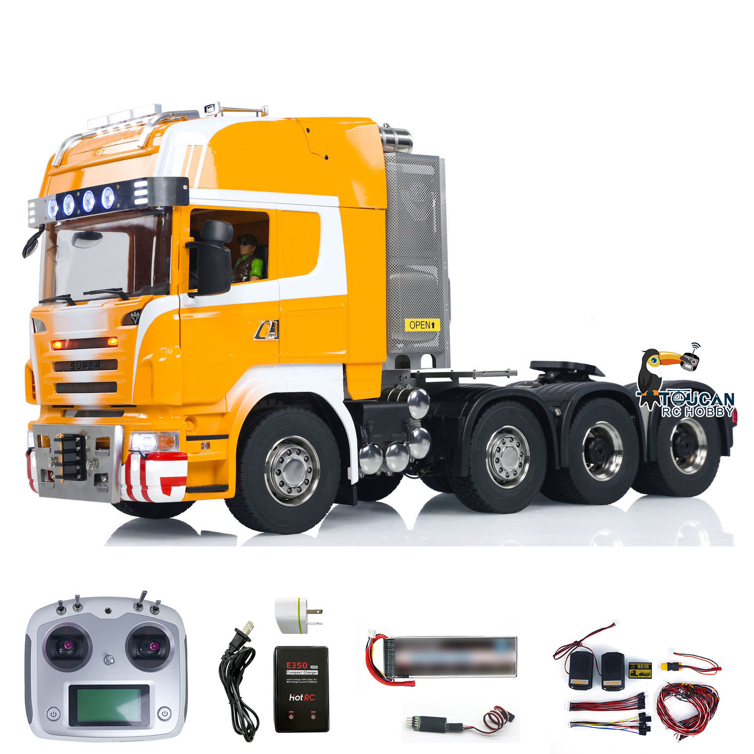 Toy 1/14 8x8 R620 RC Tractor T - Running Gear Box incelemesi ve fiyatı