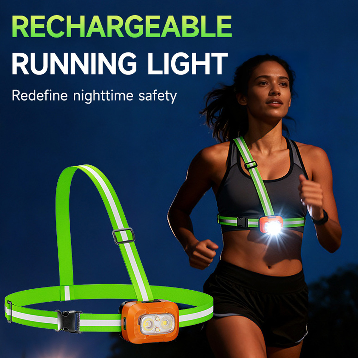 Running Light USB Rechargeable - Reflective Running Gear Vest incelemesi ve fiyatı