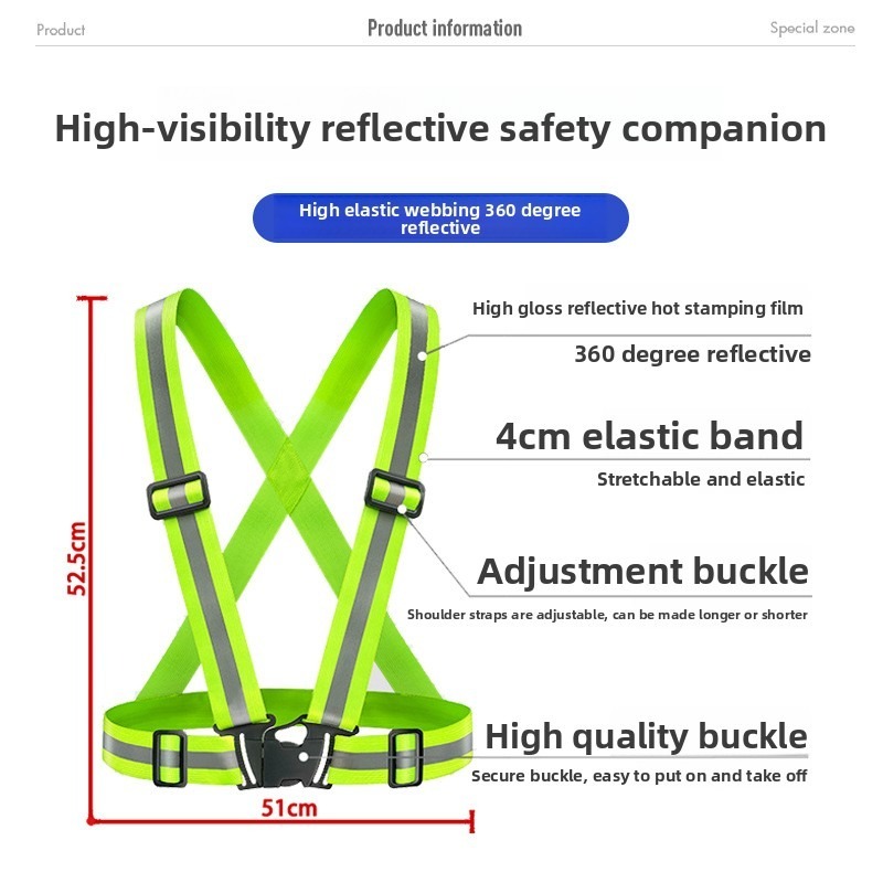 Adjustable Lightweight Reflect - Reflective Running Gear Vest incelemesi ve fiyatı