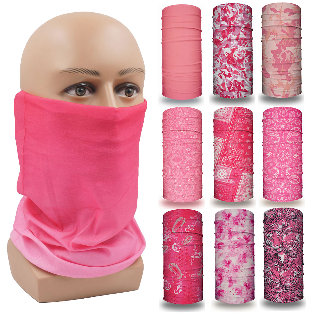 Pink Bandana Face Mask Hiking  - Running Gear Youtube incelemesi ve fiyatı