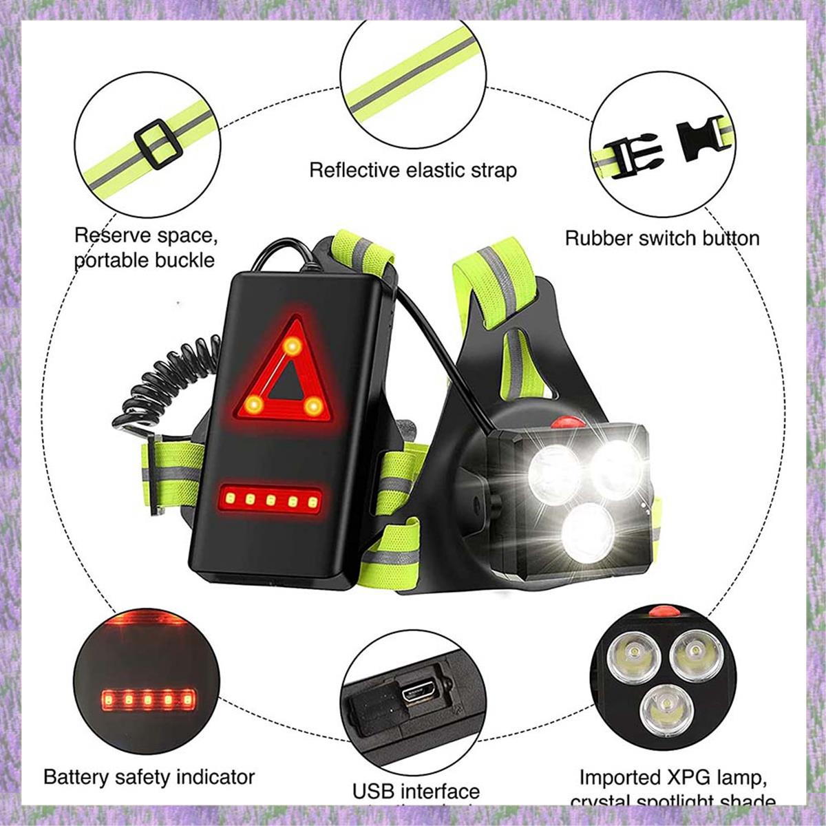 A63K-Night Running Lights For  - Reflective Running Gear Vest incelemesi ve fiyatı