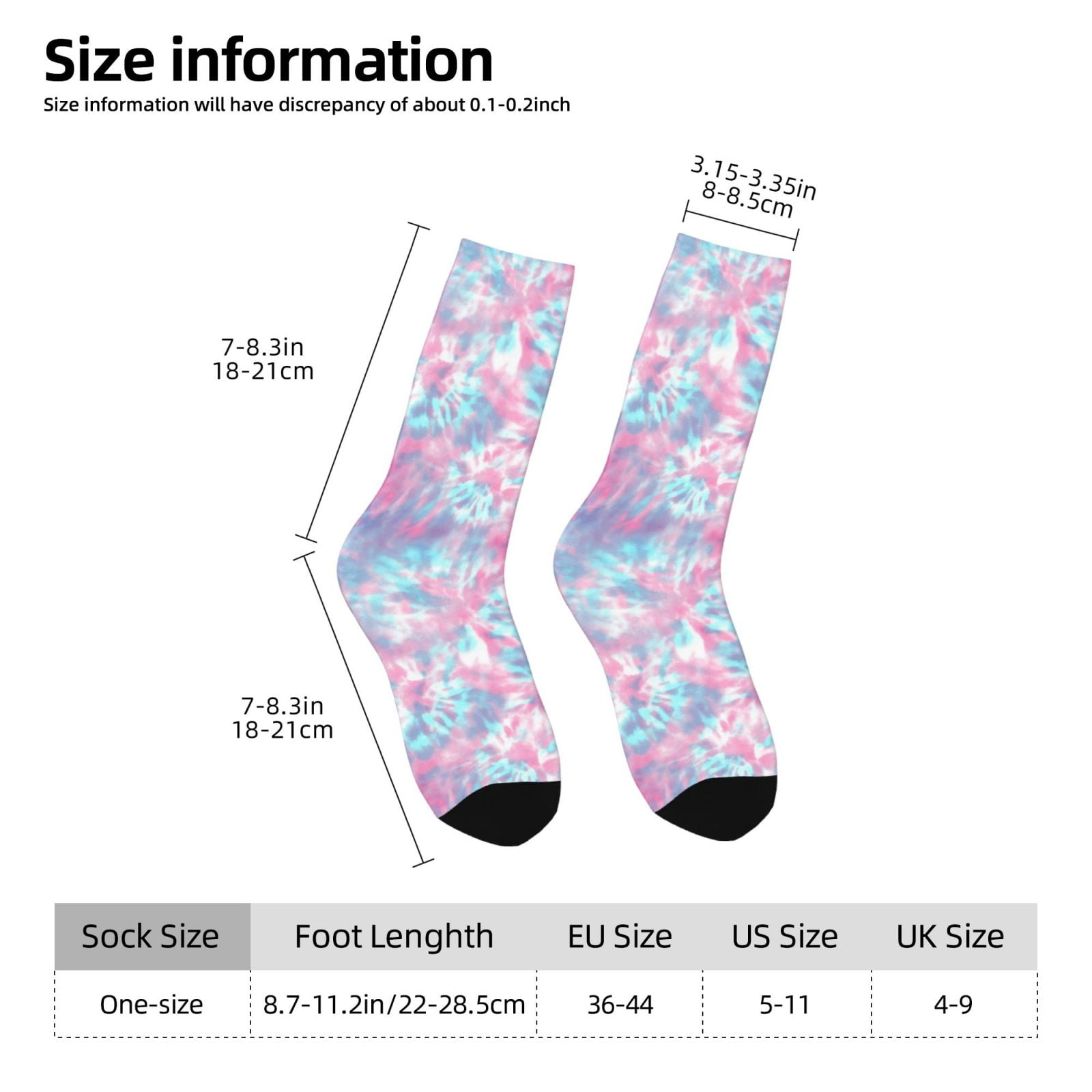 Tie Dye Print Crew Socks For W - Running Gear Youtube incelemesi ve fiyatı