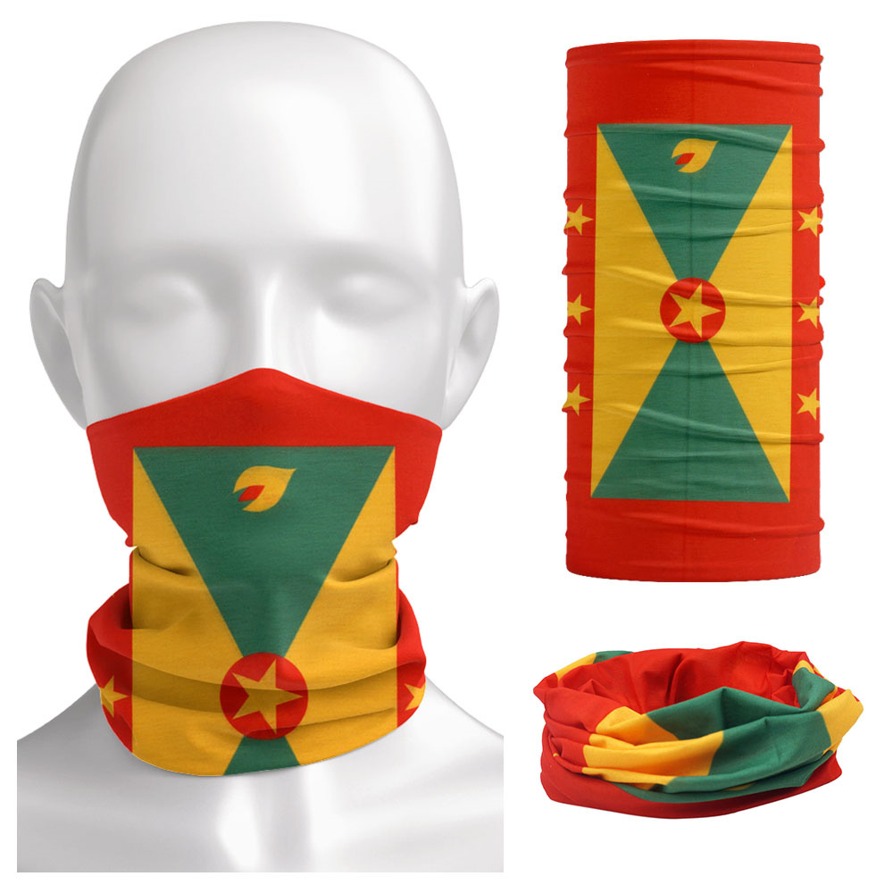Grenada Flag Pattern Face Band - Running Gear Youtube incelemesi ve fiyatı