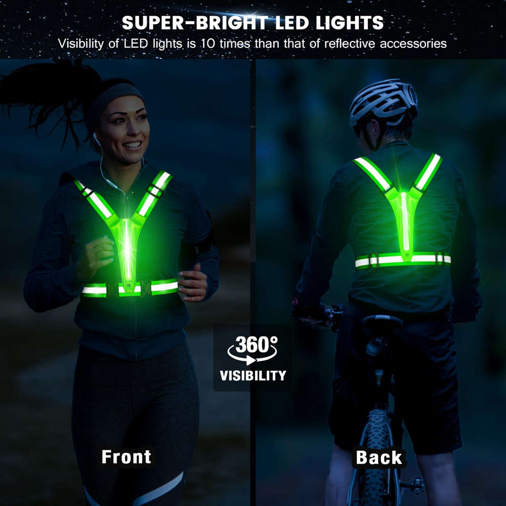 LED Reflective Vest Running Ge - Reflective Running Gear Vest incelemesi ve fiyatı