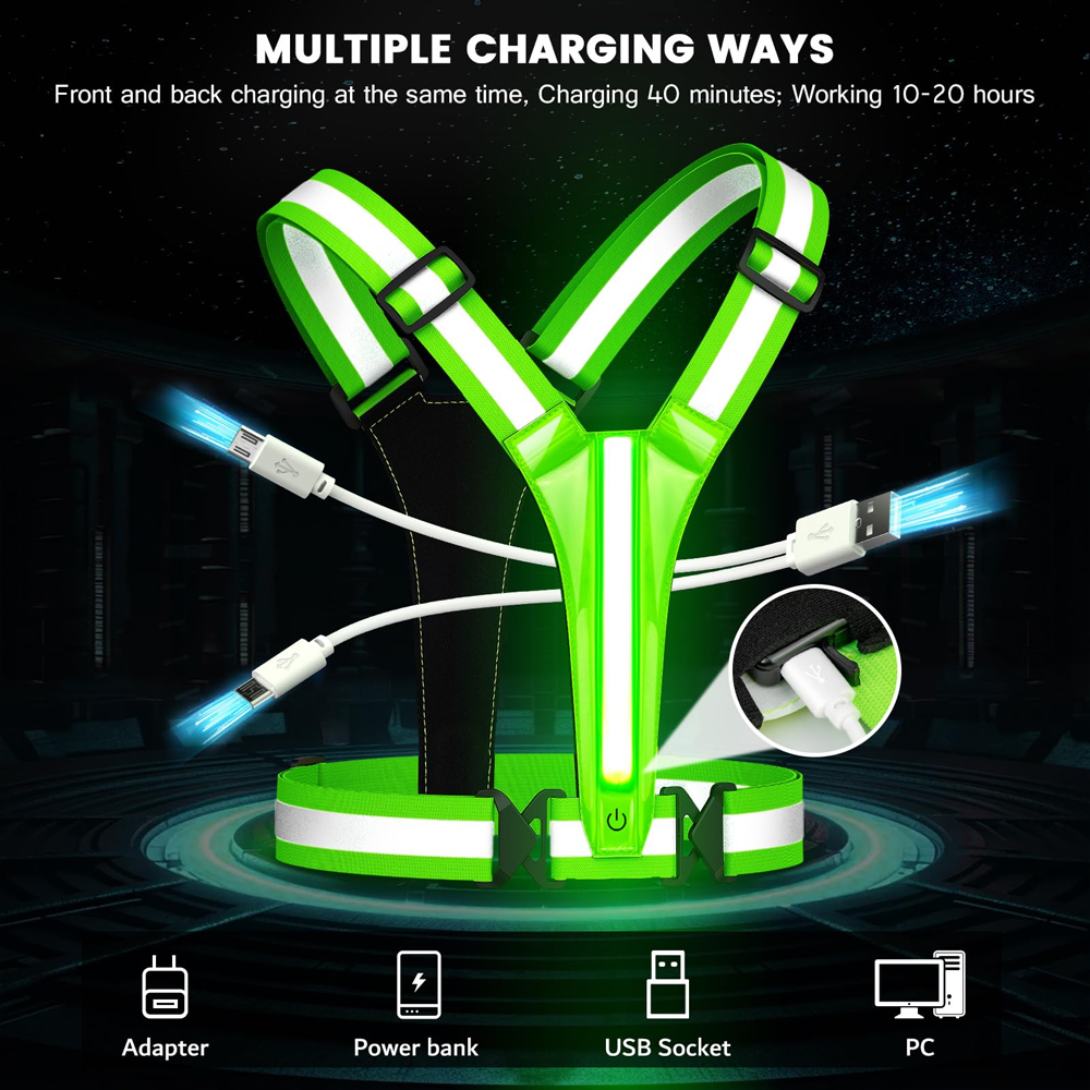 LED Reflective Vest Running Ge - Reflective Running Gear Vest incelemesi ve fiyatı