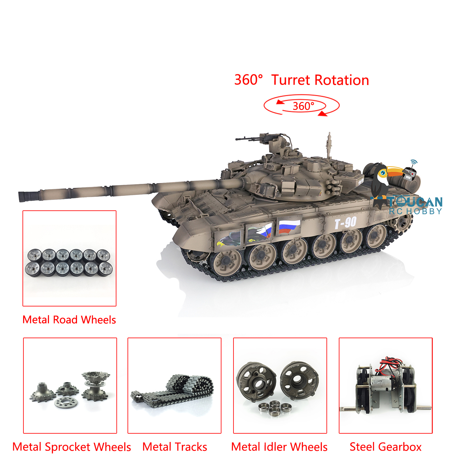 1/16 HENG LONG 7.0 Customized  - Running Gear Box incelemesi ve fiyatı