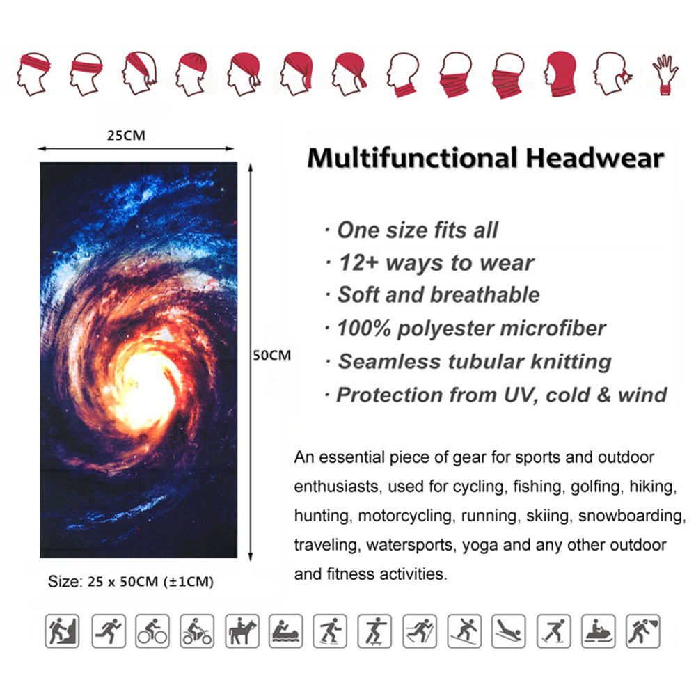 Landscape Starry Headwear Neck - Running Gear Youtube incelemesi ve fiyatı